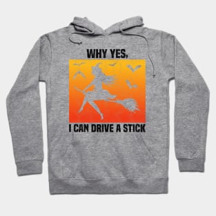 Why Yes, I can Drive A Stick, Funny Sarcastic Quote About Wife For Couples Hoodie